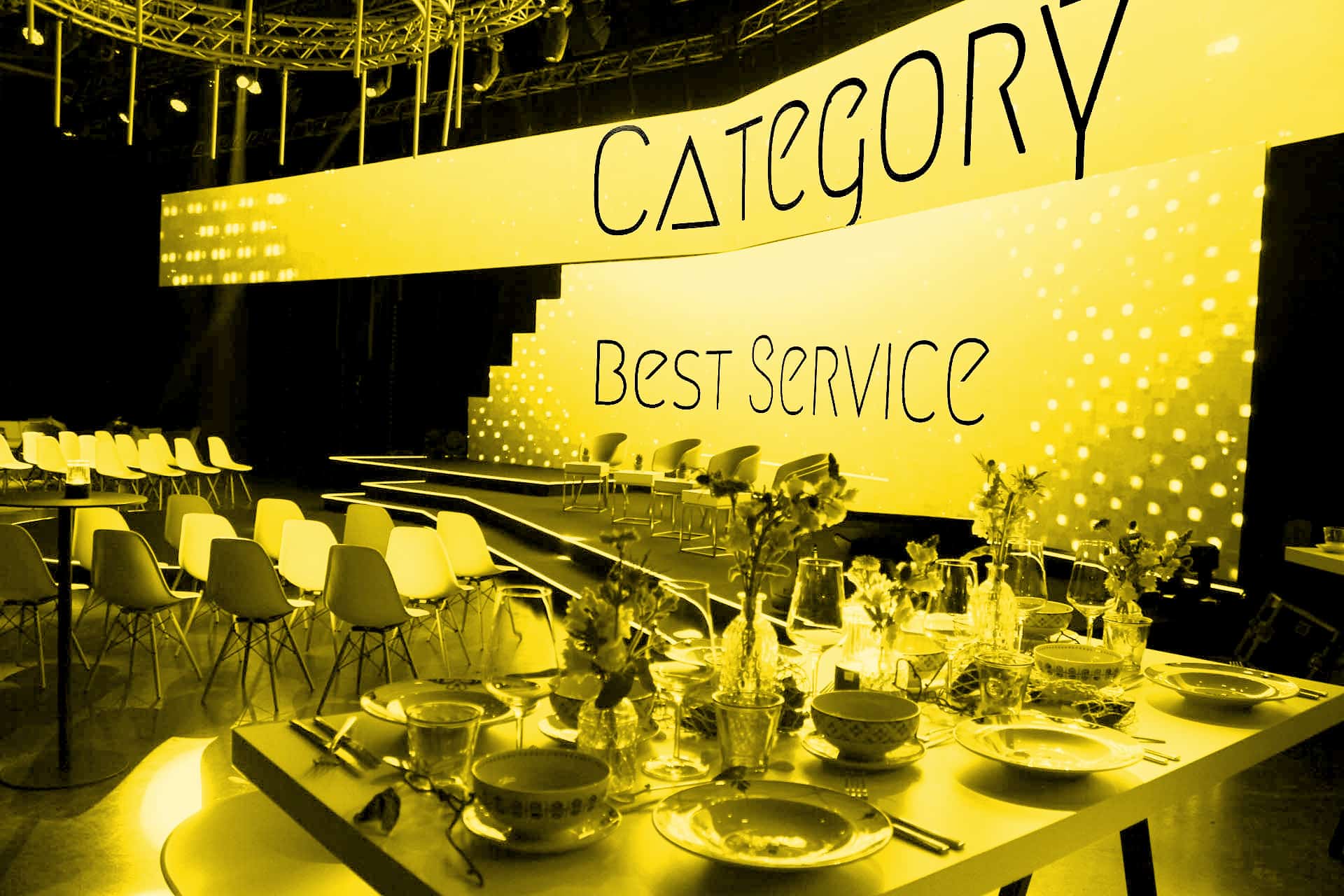 Eine Awardverleihung zum Thema "bester Service"